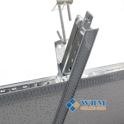 China Modern Light Steel Frame T Bar Steel T Shaped Ceiling Keel Galvanized Steel Cassette Keel Suspended Ceiling Channel for sale