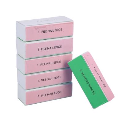 China Factory Custom Professional Eco-Friendly Manicure Strips Four Sides Polished Nail Strips Sponge Nail File for sale