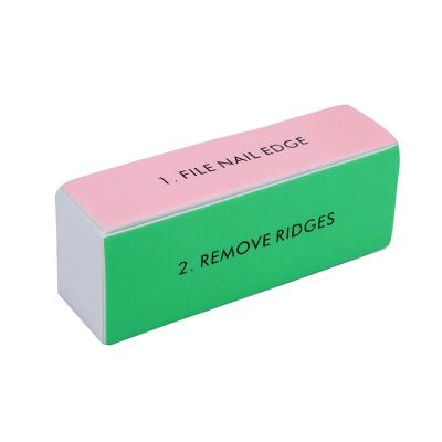 China Wholesale High Quality Private Logo Washable Sponge Nail File Eco-friendly Four-sided Polishing File for sale