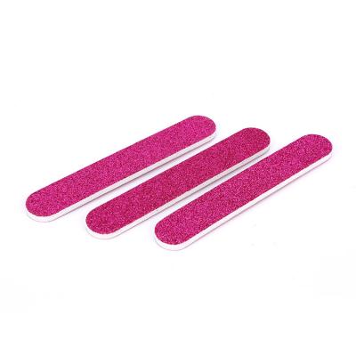 China Factory Wholesale High Quality Washable Recycled Double Sided Frosted Nail Folder Eco-friendly Sponge Nail Folder Strips Ccustomizable Logo for sale