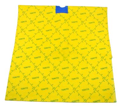 China Durable Lint Free Nonwoven Fabric Super Absorbent Printed Yellow Floor Mop Cloth / Floor Cleaning Cloth / Mop Cloth for sale