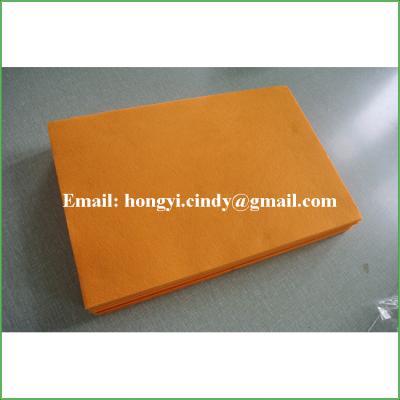 China Anti-bacteria 80%viscose, 20%polyester Orange Super Absorbent Floor Mop Nonwoven Fabric for sale