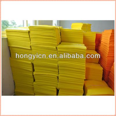 China Viscose / Polyester Durable Yellow Color Fabric Non Woven Super Absorbent Cleaning Cloth for sale