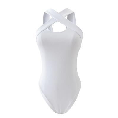 China 2021triangle swimwear QUICK DRY bikini for women's white beach wear wholesale sexy women's fashion jumpsuit for sale