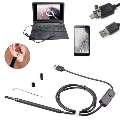 China 5.5mm endoscope ENT camera using LCD screen self-test LMS-E60 visual digital otoscope for sale