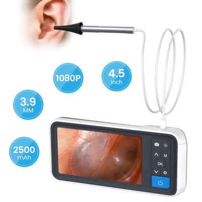 China HD Visual Ears Cleaning Ear Wax Removal 4.3inches Screen Otoscope for homecare amazon aliexpress hot sale 4.3inches for sale