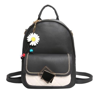 China Eco - Friendly Custom Leather Laptop Women Shoulder Messenger Bags With Flower for sale