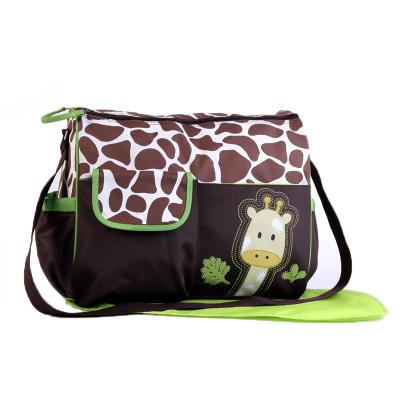 China Wholesale Eco-Friendly Zebra Leopard Printing Baby Diaper Bag Mom Diaper Bag Diaper for sale