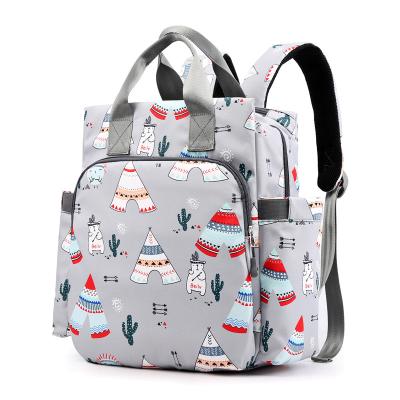 China 2021 New Fashion Mom Travel Bag Luggage Strap Eco-friendly Waterproof Diaper Backpack Bags for sale