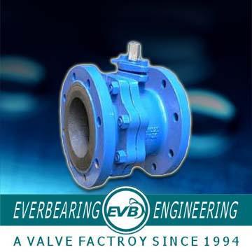 China 1.6MPa DIN3357 PTFE Seat Cast Iron Ball Valve , Seat Ball Valve for sale