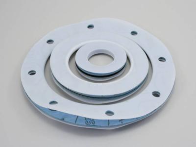 China Sealing Teflon PTFE Envelope Gaskets White For Distillation Columns for sale