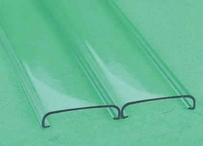 China Co-extruded transparent PMMA Profile for lighting , plastic extruded shapes for sale