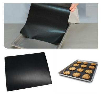 China Black PTFE Teflon Non-Stick Cooking Liner For Oven Liner , 260 °C for sale