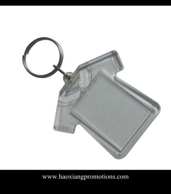 China OEM accepted promotional gifts printed clear plastic custom acrylic keychain for sale