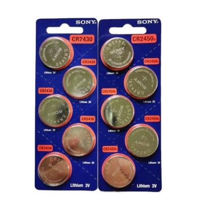 China Hot selling toys SONY cr2450 cr2430 lithium button battery for electronic watch 3V for Sony for sale