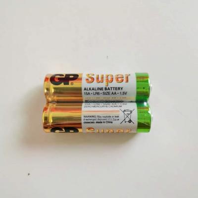 China Toys Best Quality LR6 AA2 No.5 Alkaline Battery AA Size aaa/lr03/am3 1.5v Alkaline Dry Battery For Gp for sale