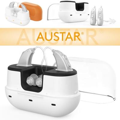 China Open-Fit AUSTAR China Best Price Deaf Hearing Aids Mini BTE Digital Hearing Aid Wholesale OEM Manufacturer Rechargeable Hearing Aid for sale