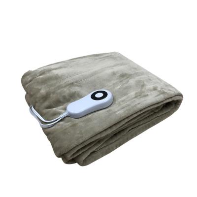 China Standard Wholesale Settings Electric Blanket Europe Electric Blanket 10 Heat Switch And PV Fleece for sale