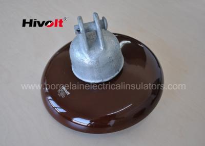 Chine 11 isolateur de suspension de porcelaine du kilovolt 33 kilovolts Brown pour des lignes de distribution à vendre