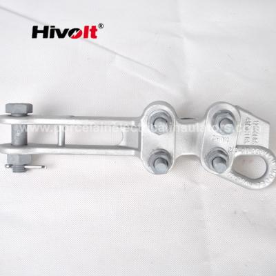 China Linha de transmissão de alumínio braçadeira da linha direta do hardware com parafuso de aço e a porca galvanizados à venda