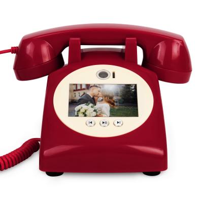 China Record Messages Video Guest Book Red Wedding Phone Recorder For Any Celebration for sale