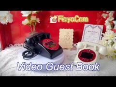 hd 32gb storage record player guest book 10 hour simple button video guestbook for wedding