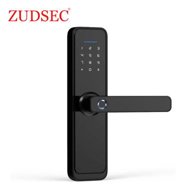 China Smart Home Home Office Apartments Hotel WiFi Biometric Fingerprint Door Lock with ID Card and Password for sale