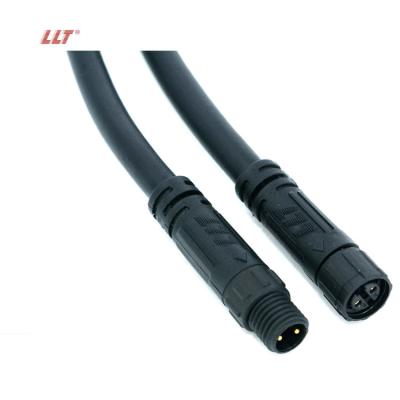 China Wire IP65 IP67 M8 2 Pin Mini Cable Circular Watertight Cord Connector For Strip Lights for sale