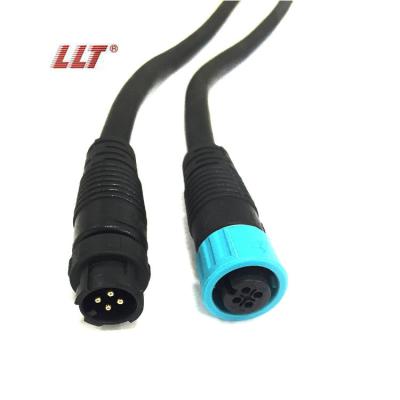 China Outdoor LED Display/Lighting LLT M12 ip67 ip68 M12 3 4 5 6 7 8 Pin Pull Push Cable Wire Waterproof Plastic Connector for sale