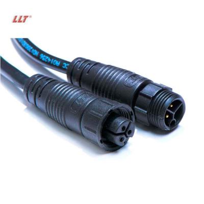 China Outdoor LED Display / Lighting LLT IP67 IP68 Waterproof Circular Female Male M12 2 3 4 5 8 Pin Cable Connector For Extension Cords for sale