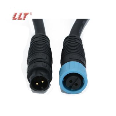 China Outdoor LED Display / Lighting Waterproof LLT M12 Push Lock Electrical Socket Pin M12 Cable Connector 2 3 4 5 6 7 8 For Outdoor LED Lighting for sale