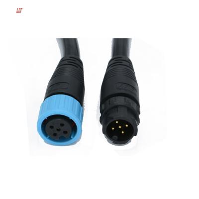 China Female Nylon Cable Connector M12 2 3 4 6 7 Plastic Waterproof Military Mate Male Connector 5pin ip68 8 Pin Bike Cable Connector for sale