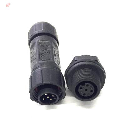 China Rear Panel Plug In 5pin Female Connector Panel Automotive Terminal Connector Insulated Waterproof Outdoor Male Connector 2 3 4 5 6 7 8 2+2 for sale