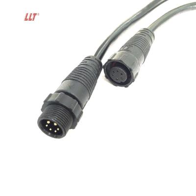 China Electrical Equipment 2+4pin Power Wire Ip67 4pin Circular Signal 2pin Power Waterproof M14 Connector for sale