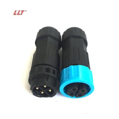 China LLT 600V 20A M19 2 Pin 3 Pin Circular Outdoor Waterproof Quick Connector 4 Pin Waterproof Power Connector for sale