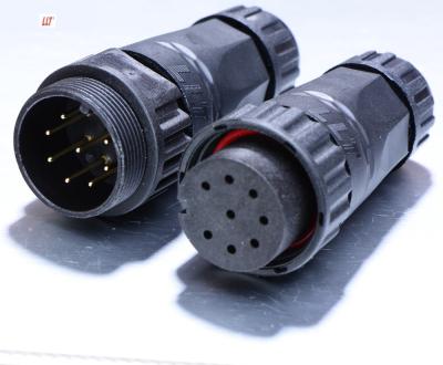 China IP68 Pin 2 3 4 5 6 7 9 10 12 Pin Circular Automotive Electrical Power Screw Power Equipment M22 Connector for sale