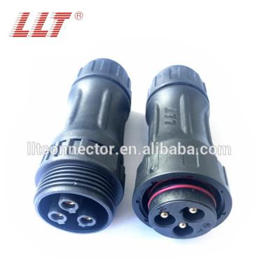 China Large Amp Screw Voltage M45 3Pin Screw Plastic Wire IP68 Waterproof Industry 3 4pin Electrical Socket for sale