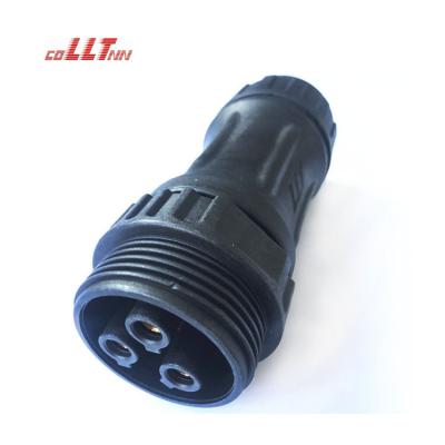 China Factory M45 3 Pin Waterproof Wire Big Connector Screwfix Wire Lock LLT For Outdoor Military Industry for sale