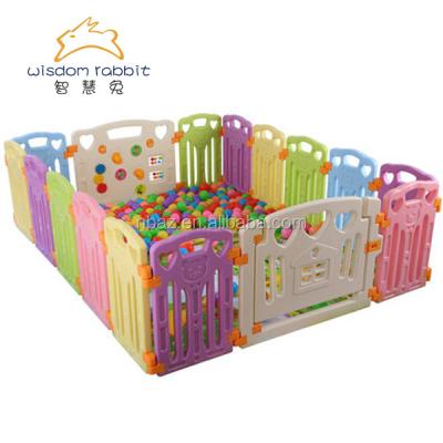 China Plastic 10+2 China Made Colorful PE Baby Kid Playard Playpen for sale