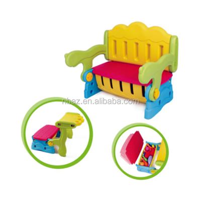 China Reading Multifunctional Plastic Children Writing Table Storage Bench for sale