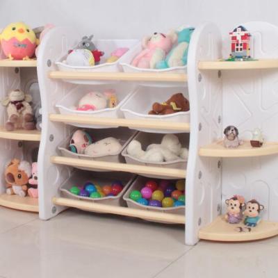 China Home Plastic Kids Shelf Toys Storage Rack for sale