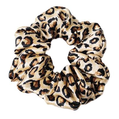 China Amazon Best Selling Luxury 100% Silk Satin Hair Scrunchies 6cm Wholesale 16MM Hoop for sale