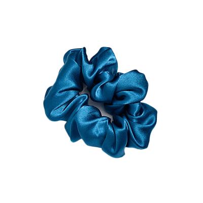 China Amazon Best 16 momme 100% silk hair scrunchies 3.5cm satin silk hair circle luxury wholesale elastic band hair tying for sale