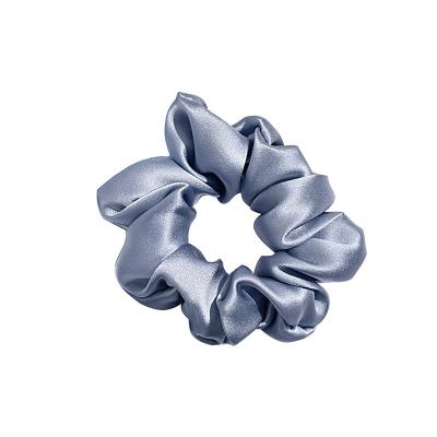 China Silk scrunchie 19momme 3.5cm from factory 3.5cm mulbery hair ties hair scrunchies silk elastic pure silk high quality direct luxury band for sale