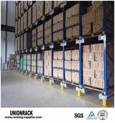 China Hoge dichtheid pallet shuttle racking systeem magazijn rack en plank 2T Te koop