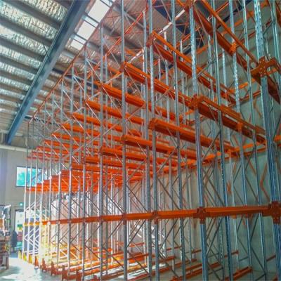 China ODM FILO Steel Drive Through Pallet Racking System Zwaar werk Te koop