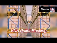 Powercoating Steel Very Narrow Racking Systems Aisle Heavy Duty