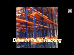 Warehouse Steel Drive In Pallet Racking System For Refrigeration Freezing Stores