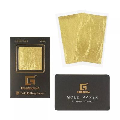 Chine Papier à rouler Slim Size 24k Cones pré-roulés Shine Gold à vendre