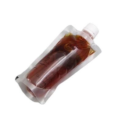 Chine Sac liquide clair en plastique du bec 8.4oz pour l'épaisseur du jus 60-200micron à vendre